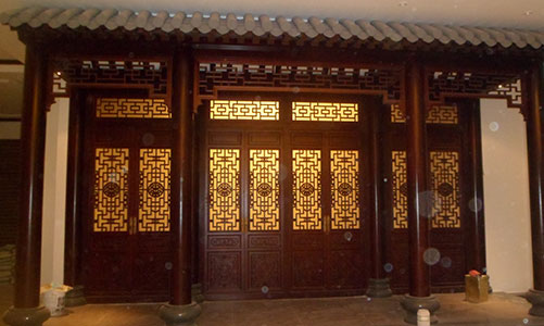 黄江镇传统仿古门窗浮雕技术制作方法